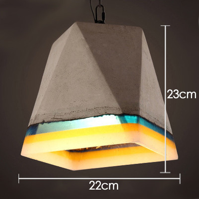 Industrial Style Retro Restaurant Bar Chandelier Clothing Shop Cafe Corridor Aisle Cement Lamp(WH-VP-242)