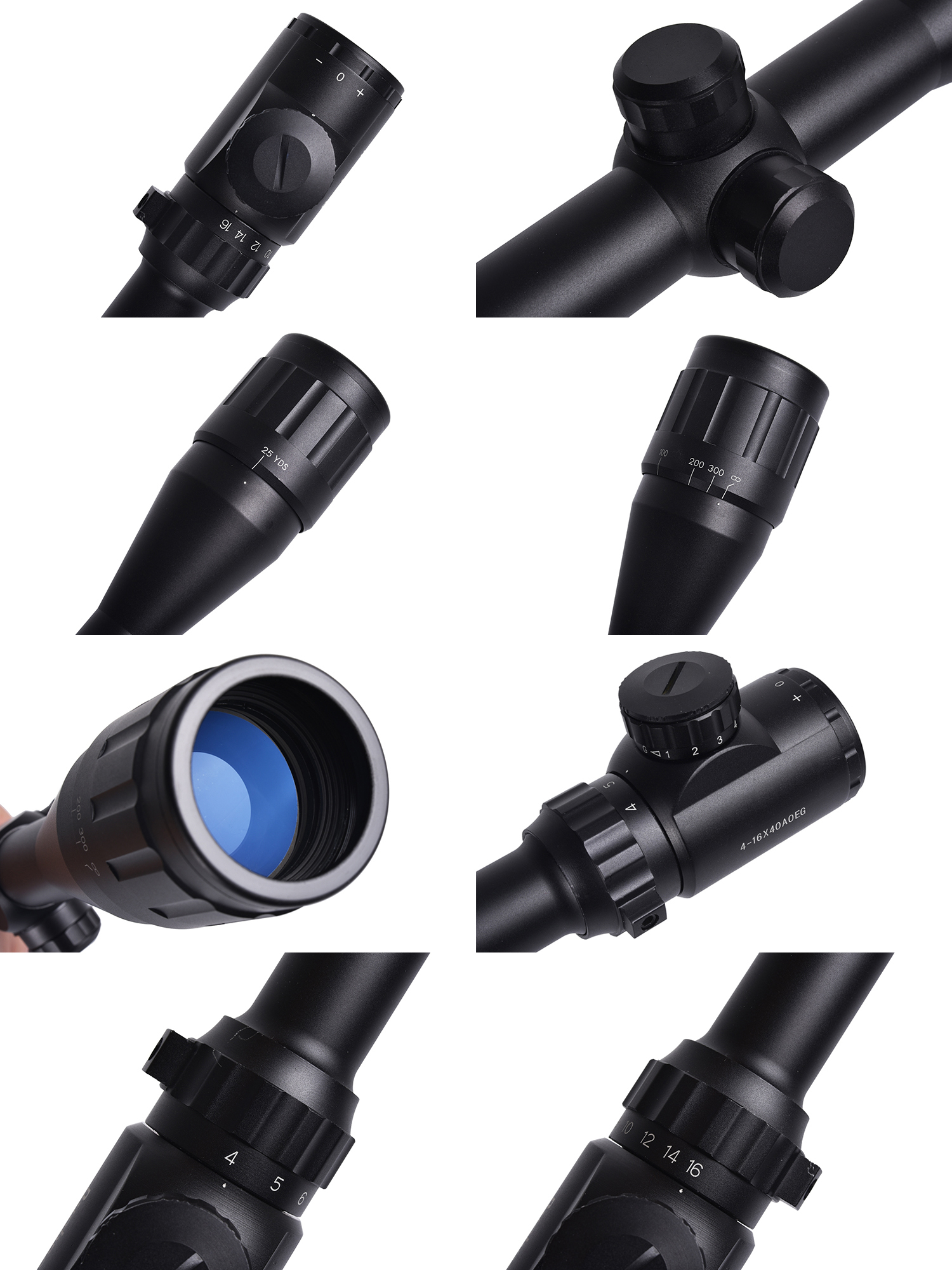 Aluminium Alloy 4-16x40 AOEG Scopes For SaleScope With Mounts Manufactured