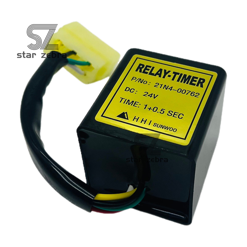 Retail STAR ZEBRA Wiper Time Relay 21N4-00762 for HYUNDAI R215-7 225-7 210-7 220-7 Excavator Construction Machinery Parts