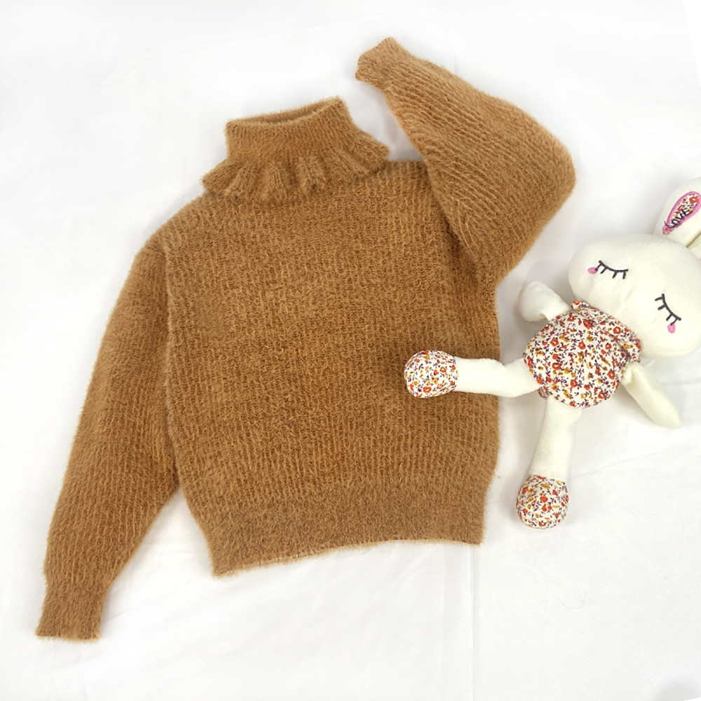 Baby Turtleneck Sweater Children Clothing Boys Girls Knitted Pullover Toddler Sweater Kids Sweater Tops 1-7 Year