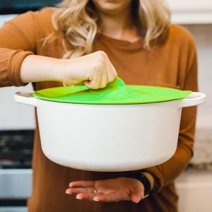 Quality Silicone Lid Covers Silicone Kitchen Utensils For Pots Pans Cups Mugs Suction wholesale