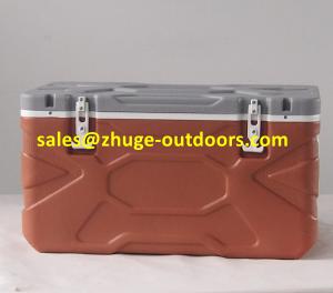 Quality Hot Sale 55 Liter PU Insulation Blue Plastic Ice Cooler Box wholesale