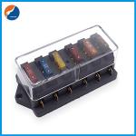 30A 32V Fuse Blocks 115.5x53x42mm 6 Way Blade Fuse Box For Automotive