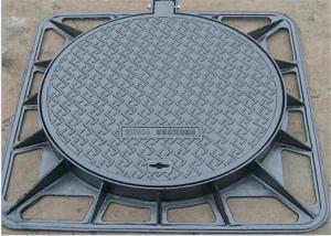 Quality High Strength D400 Double Seal Cover Cast Iron Black Surface For Algeria wholesale