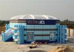 Big Football Station Kids Inflatable Playground , Big Party Inflatable Football