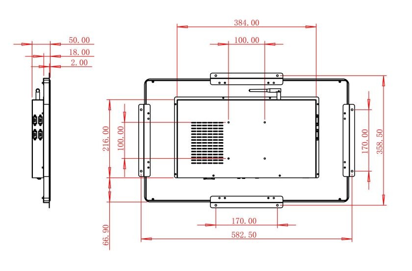 23.8-Inch Linux Industrial Interface for Logistics Tracking, Digital Directories, Retail Systems, and Environmental Monitoring