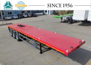 Quality Tri-Axle Flat Deck Trailer 3 Axle 40 Ft Flatbed Trailer Flatbed Semi Trailer wholesale