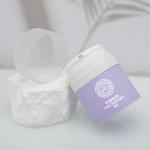 50g Airless Pump Cosmetic Cream Jar AS PP Round Shape Customized Color