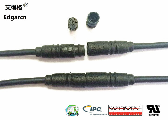 High Voltage 300v Circular Connector Injection Mold Gold Plated