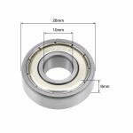 10x26x8mm 6000ZZ Ball Bearing High Speed Metal Shielded Bearings ABEC 3