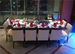 8 Seats Rectangle Teppanyaki Grill Table For Hotel / Restaurant