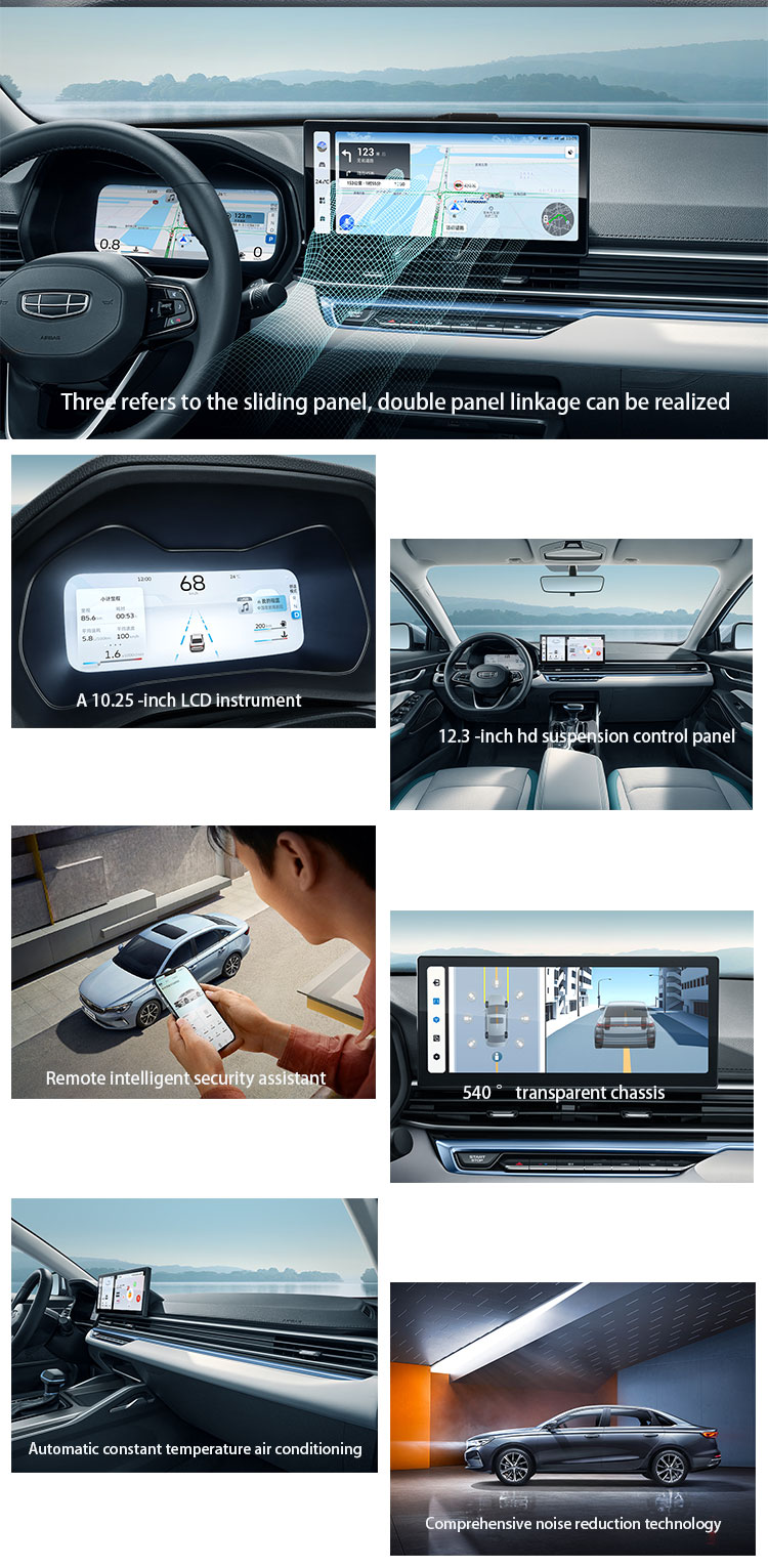 Geely Di hao 4th Edition 1.5L CVT Sedan LED Headlights and 200-250Ps Maximum Power for Chinese Auto Market Growth