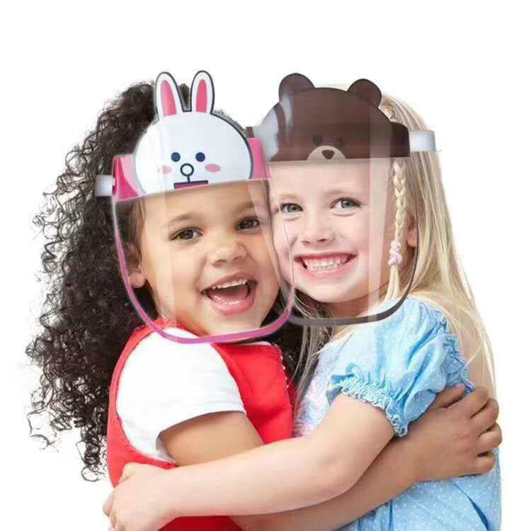 Safety Children Safety Face Shield PET Face Shield Mask With Lovely Design