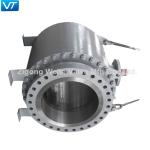 Large Diameter Cast Steel Trunnion Ball Valve 30 Inch Bare Stem
