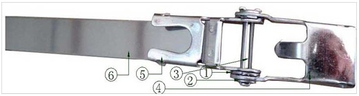 LKS-800mm Universal Stainless Steel ClampingTie