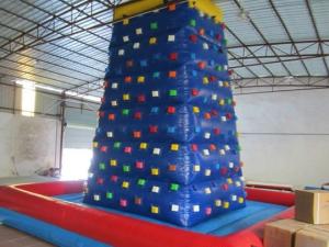 Quality Factory Commercial Inflatable Rock Climbing Wall Fireproof PVC Tarpaulin For Kids wholesale