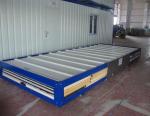 Maroon Three Stories Container House Prefabricated Environmentally Friendly