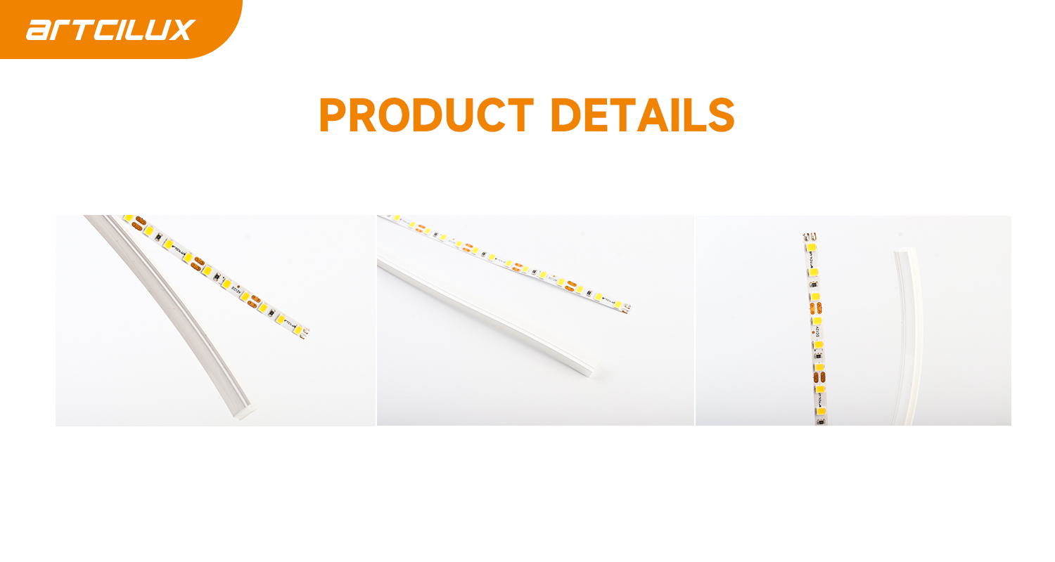 SMD 2835 LED Soft Strip Lights IP64 Waterproof for Kitchen Wardrobe