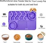 Slow Feeder Dog Lick Mat 304*204*42/430*288*42mm Cats Dogs Small Animals Custom