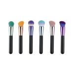 Cruelty Free Facial Makeup Brush Aluminum Ferrule Single Foundation Brush