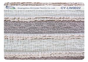 Quality OEM / ODM Water Soluble Stretch Lace Fabric , Cotton Nylon Spandex Fabric CY-LW0022 wholesale