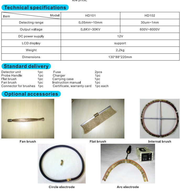 2.2kg Non Destructive Testing Equipment Detect Range 0.05mm~10mm
