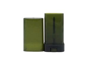 Quality Low Moq Dark Green Deodorant Stick Container 15g Plastic Lip Balm Container Tube wholesale