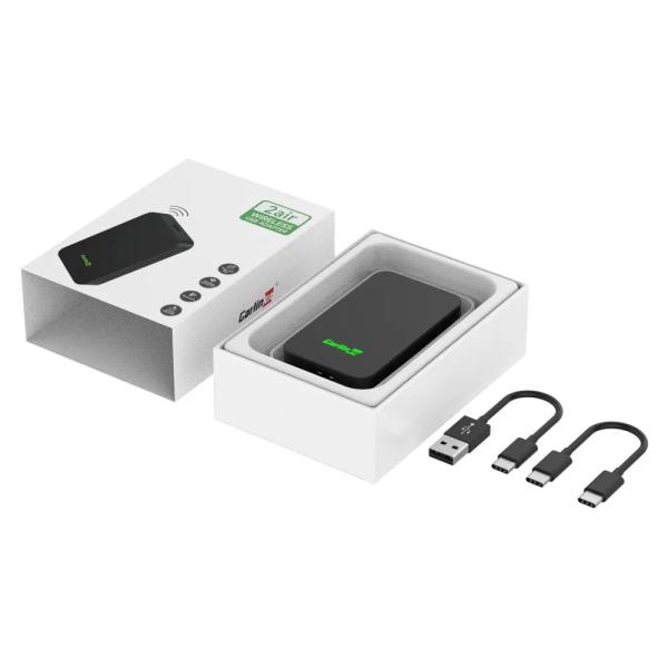 Cheap Car Connection 2 In 1 Android Auto Carplay Wired To Wireless Adapter Dongle 2air for sale