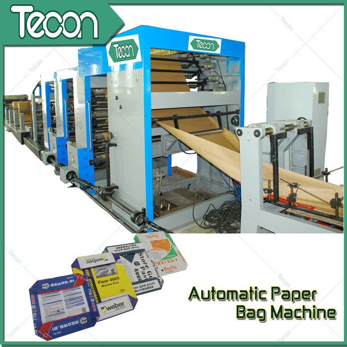 Bevel Gear Full Automatic Paper Bag Making Machine with Siemens Screen Control