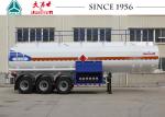 40000 Liters 3 Axles Fuel Tanker Trailer Carbon Steel Body For Wet Cargo