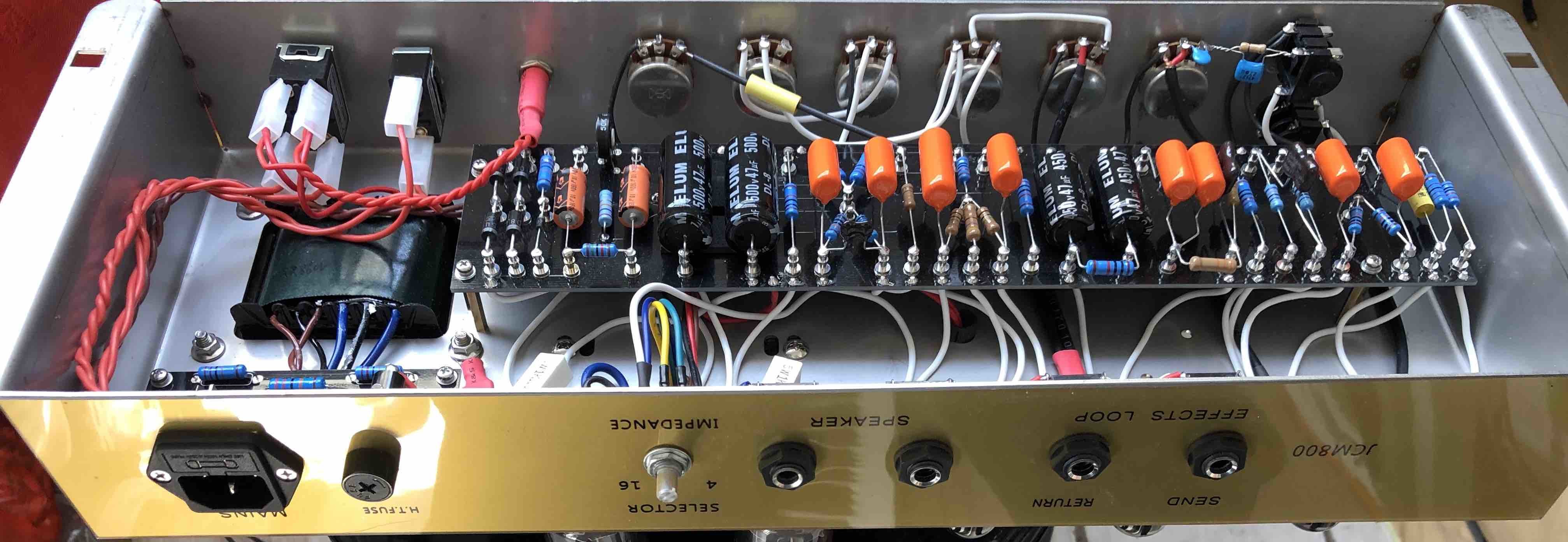 Custom Grand Amp Marshall typeJCM800 2204 MKII 50W Handwired Tube Amp Head Two Channel Clean Tone Master Volume and Loop