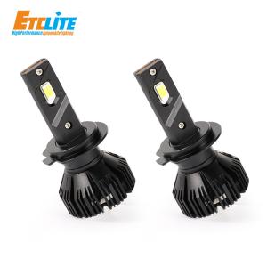 Quality 12V Fan Cooled LED Headlights H7 H4 100w IP68 Waterproof X70 wholesale