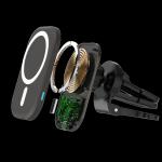 Multi Color Wireless Car Mount Charger with Multiple Safety Protection