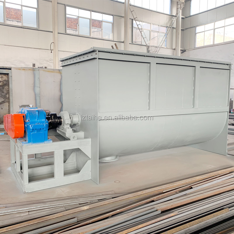 1 Industrial Clay Powder Mixer Detergent Powder Horizontal Ribbon Blender Dry Powder Mixing Machine