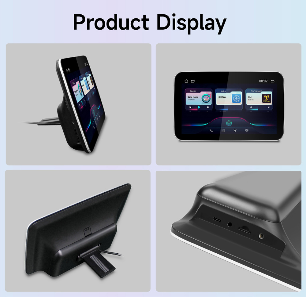 IPS Android Tablet Touch Screen Car Rear Seat Player Online Video Play Store AUX Port