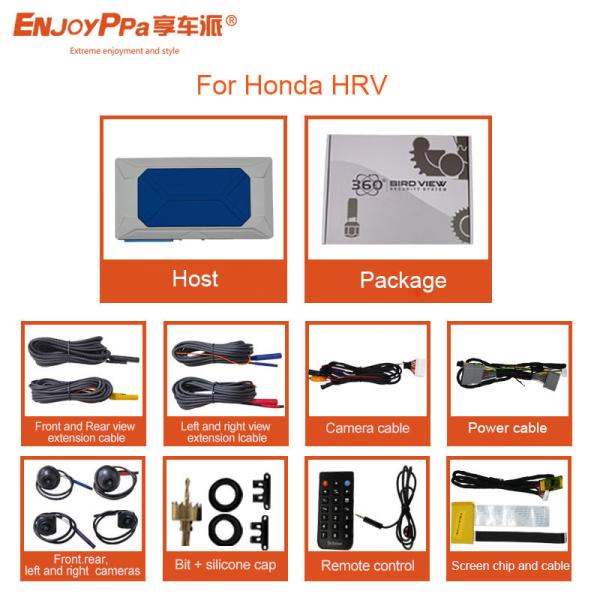 Cheap Touch Screen 360 Degree Car Camera System For Honda HRV 4 Way Driving Recorder for sale