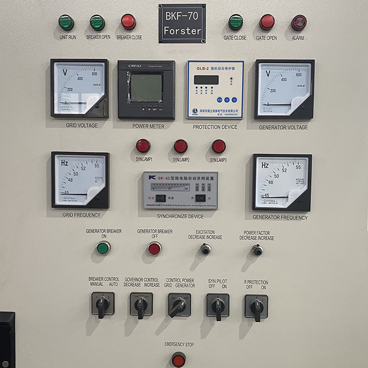 Hydro Power Plant Hydro Water Tubular Turbine Generator With Control Panel