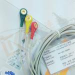 Generic AAMI 6 Pin ECG Patient Cable 3 Leads Snap IEC For Abbott Medical