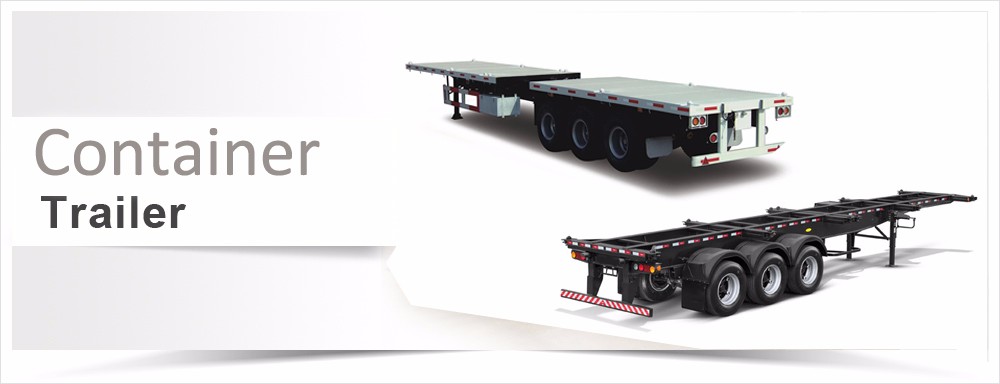 40ft Flatbed/Skeleton Container Semi Trailer Customizable for Customer Requirements