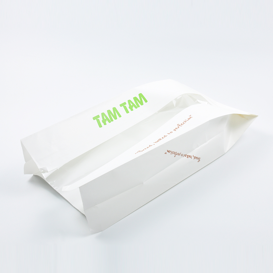 Kraft Paper Bag Anti oil With Transparent Window For Bakeries