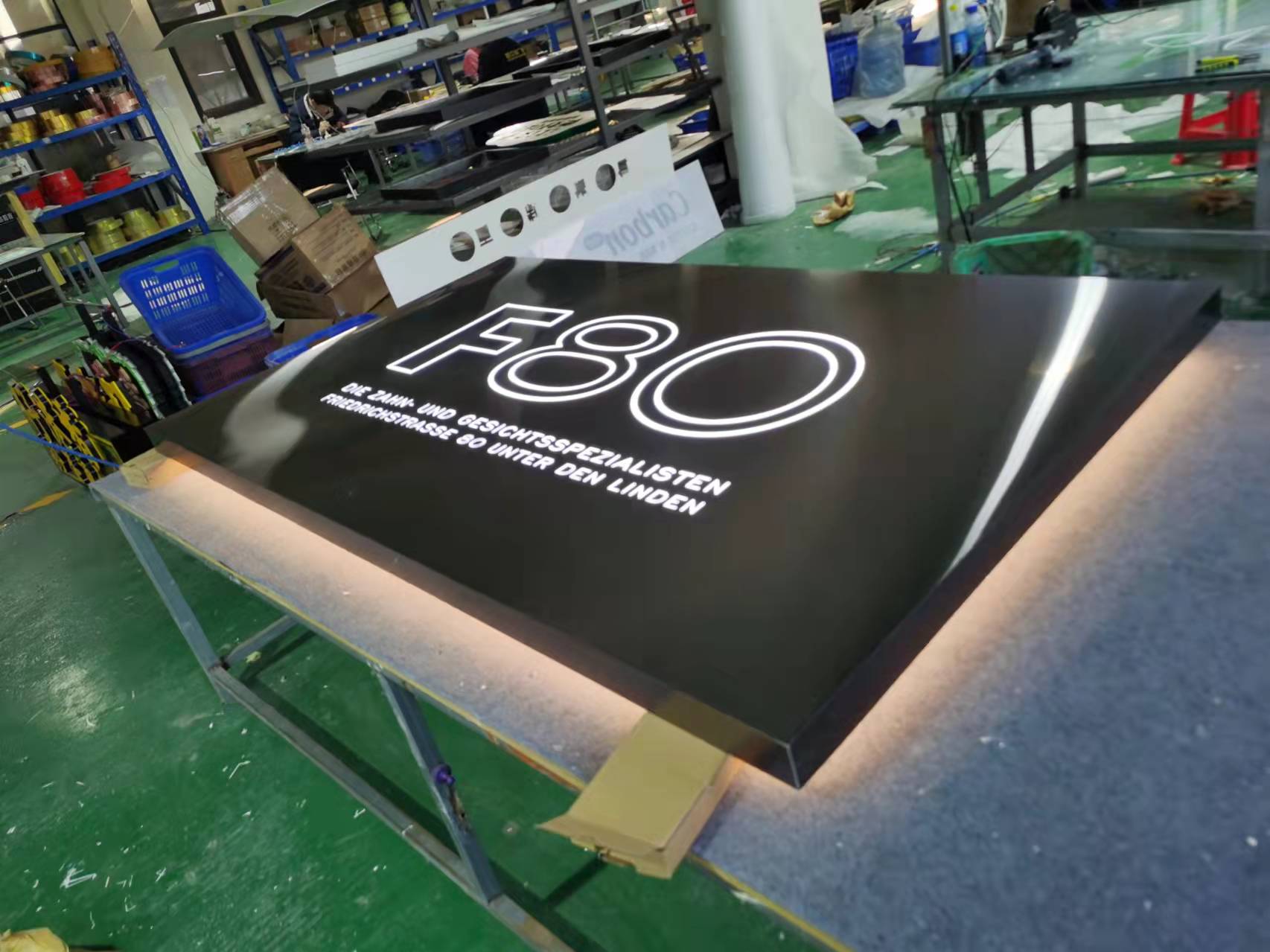 Hanging Acrylic Sign Board Company Brand Name Custom Led Logo Panel Edge Lit Electronic sign