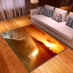 Landscape Cartoon Bedroom Floor Carpets Rug Under Dining Table Machine Washable