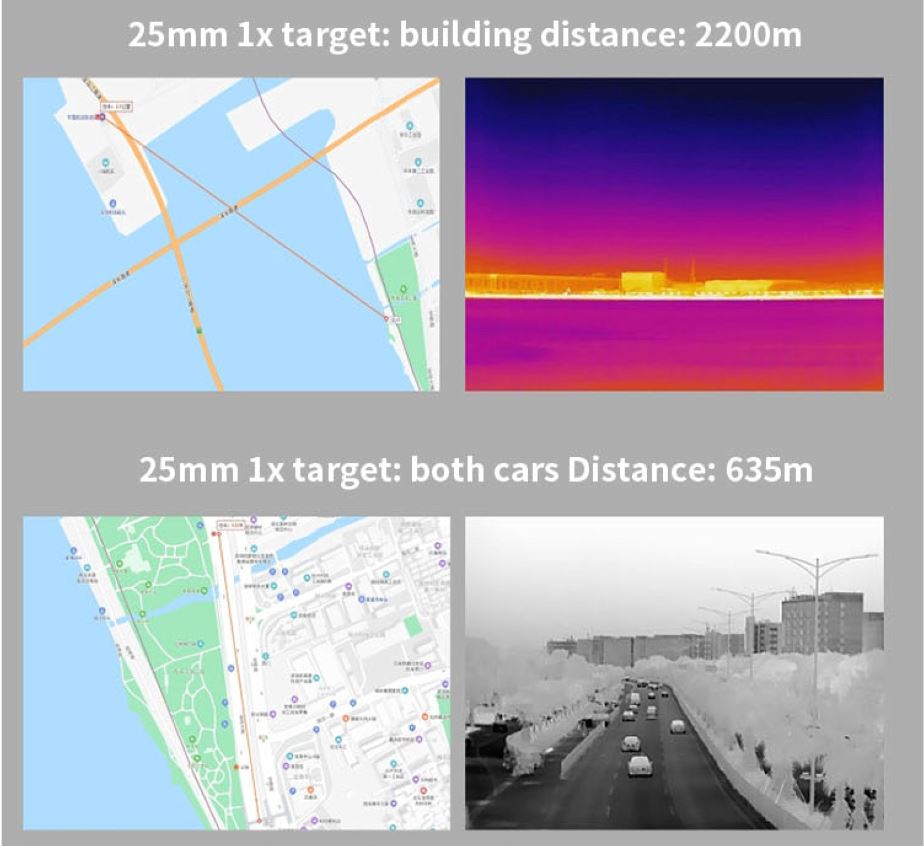 Night Vision Optic 35MM Lens Handheld Thermal Image Scope for 1800M Detection Distance