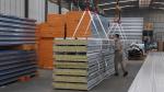 Heat Insulation Fireproof Rock Wool Sandwich Panel Roof Panel For Prefabricated
