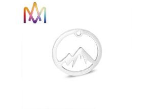 Quality 2.2g Mountaineering Enthusiasts Stainless Steel Hollow Charms wholesale