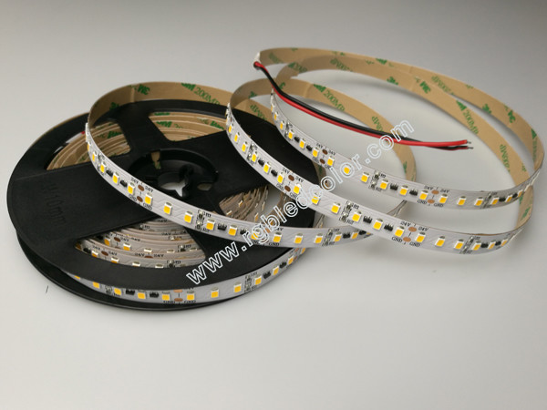 120led/m 2835 warm white led strip 10mm width pcb constant current low voltage led strip tape 5m/roll