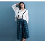 cotton blue & white gingham dress fashionable n casual