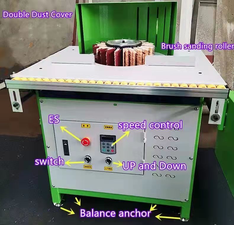 Woodworking Machinery sanding head moving up & down Wood Sander