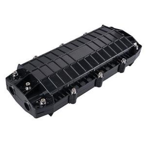 Quality 96 Core Fiber Optic Joint Closure , Balck Fiber Optic Splice Enclosure wholesale