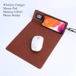 Customized 10W Fast Charging Mouse Pad Multifunctional Office Gift
